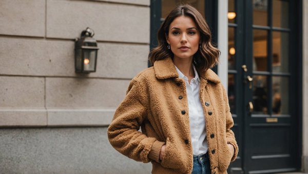 Le style intemporel de la veste teddy femme